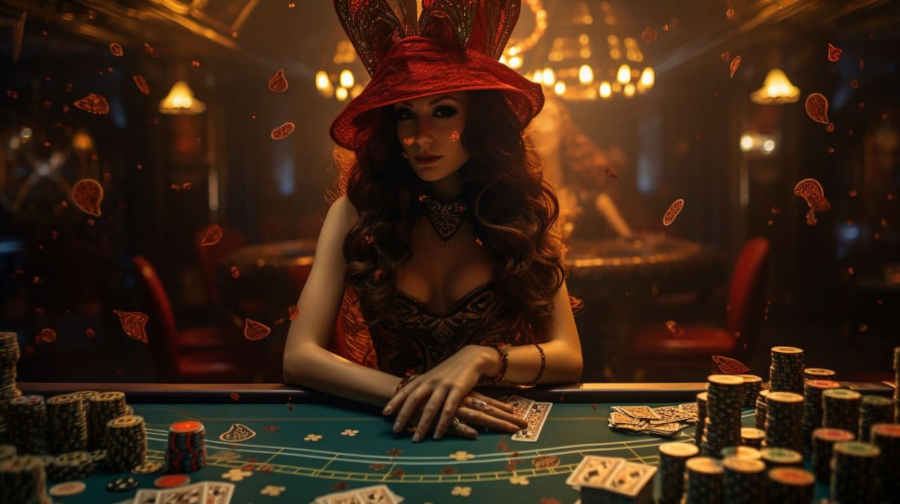Dealer profesional memimpin permainan baccarat di studio live casino vivoy21